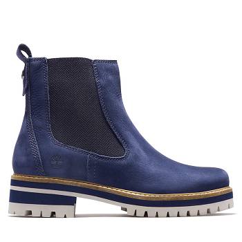 Timberland Courmayeur Valley - Tmavomodre Kotnikove Cizmy Damske, TB0464L